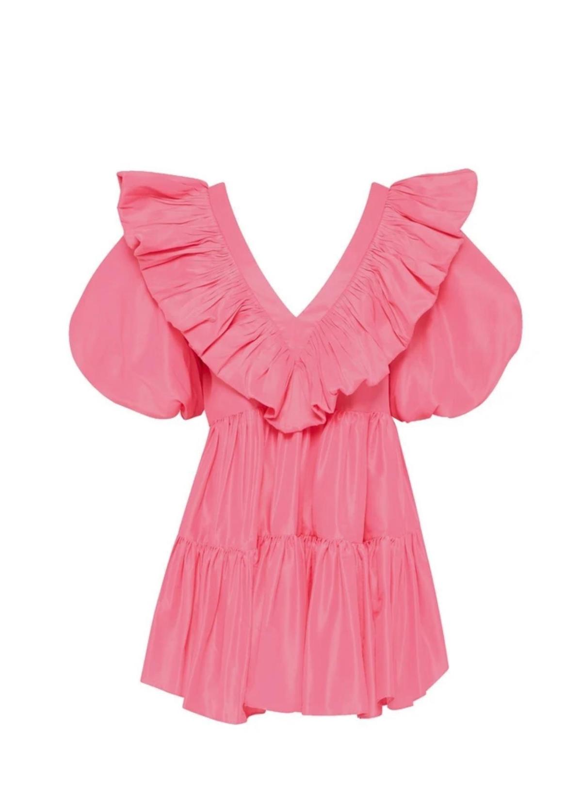 AJE - Solstice Ruffle Tiered Smock Dress photo 5