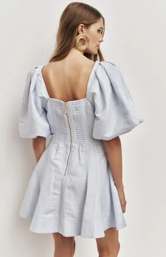 AJE Moderna Mini Dress Pastel Blue Size 8 photo 2