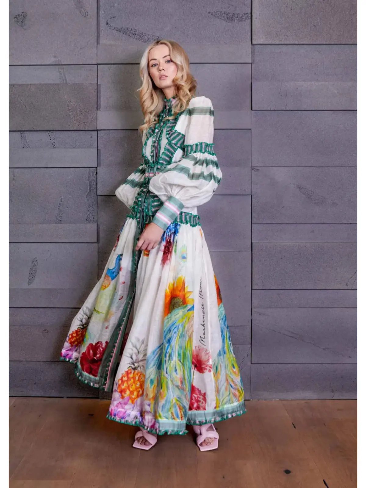 Mackenzie Mode Arabian Nights Maxi Dress in Print Size AU 6 photo 3