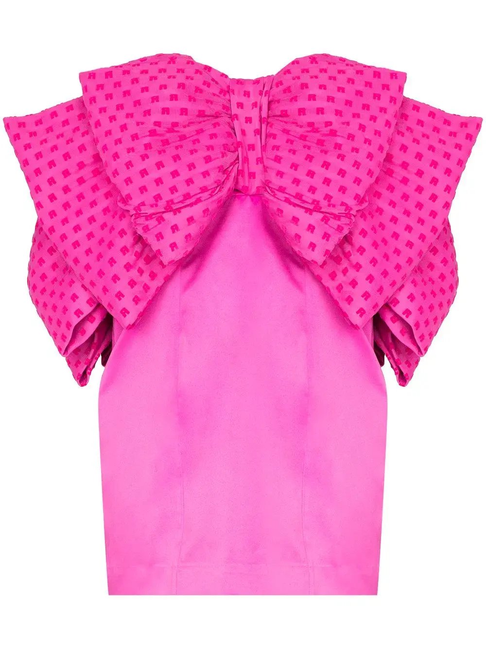 Rotate By Birger Christensen Natalie Bow Dress Pink Size 10 photo 6