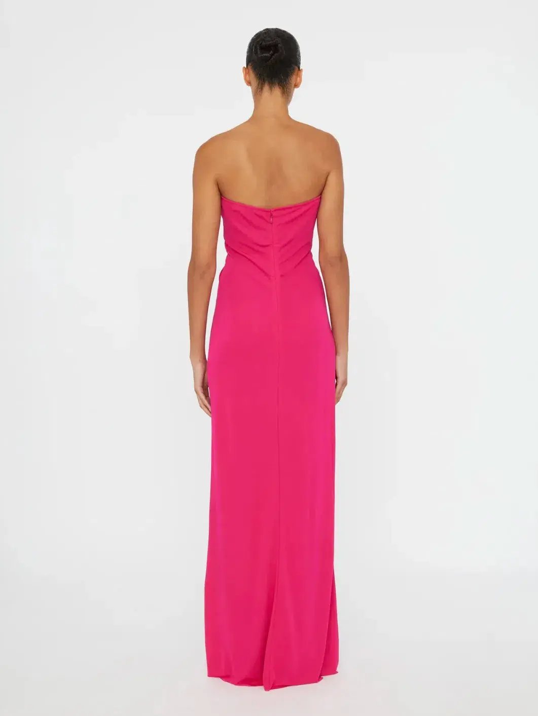 Christopher Esber Arced Palm Strapless Dress in Pink Size 6 photo 2