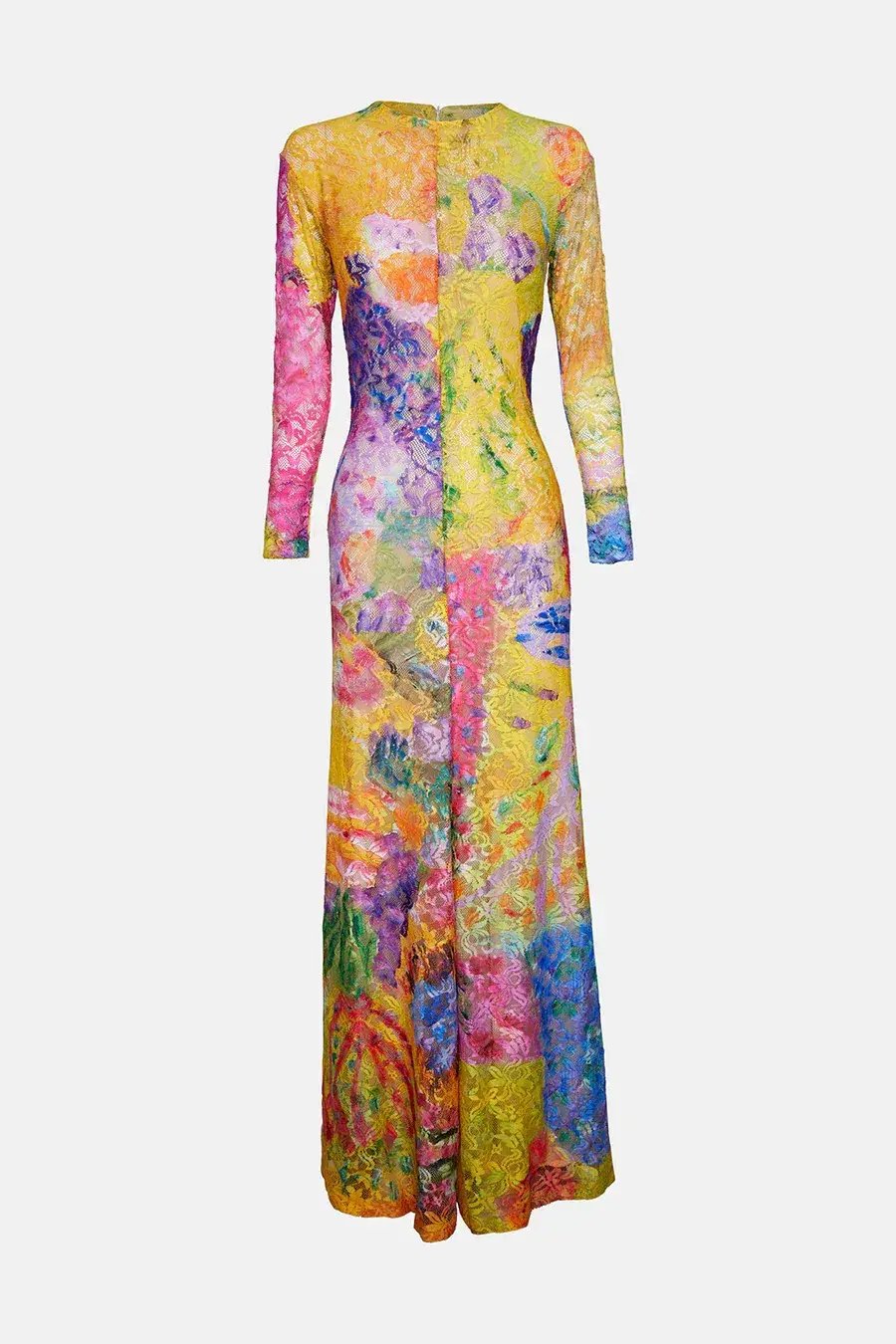 Romance was born Yellow Reef Long Sleeve Lace Frock Multi Size 12 photo 4