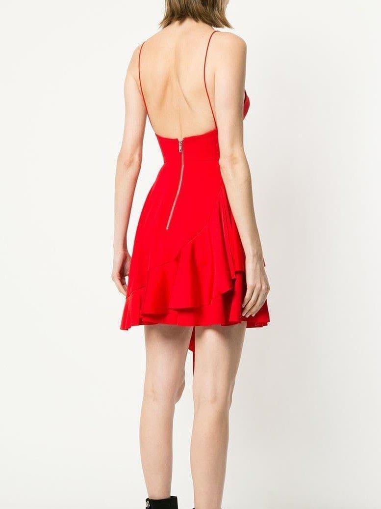 Alex Perry Corin Mini Dress Red Size 10 photo 3