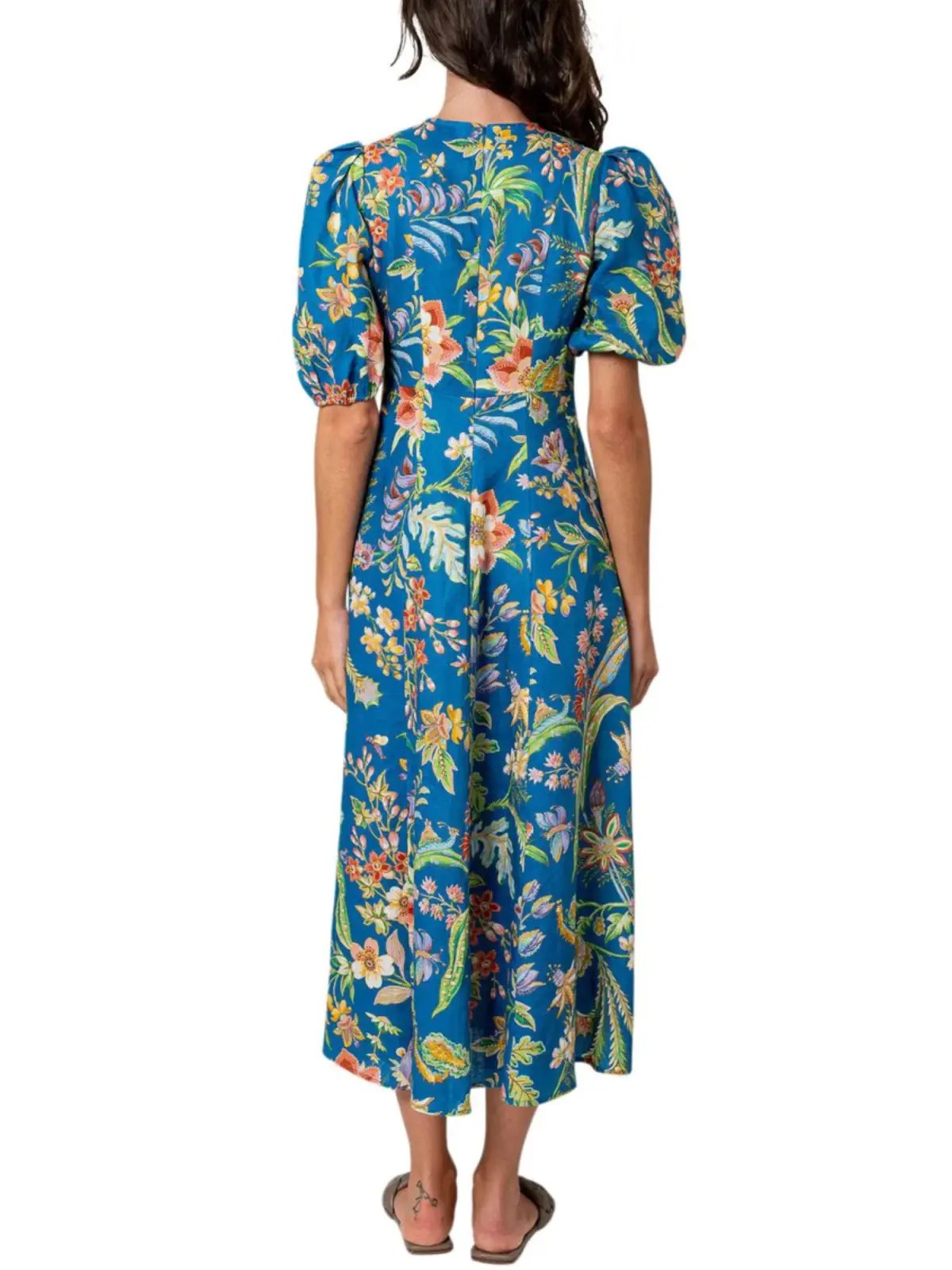 Alemais June Midi Dress in Indigo Size AU 10 photo 3