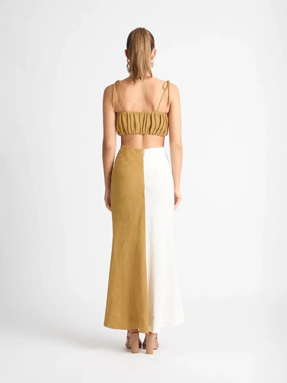 Sheike High Hopes Skirt & Crop Brown Size AU 10 photo 2