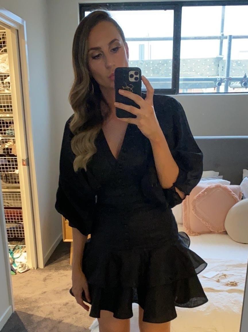 Joslin Presley Mini Dress Black Size 8 photo 2