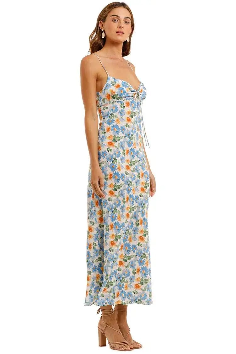 Bec & Bridge La Jolie Midi Dress Multi Print Size 6 photo 2