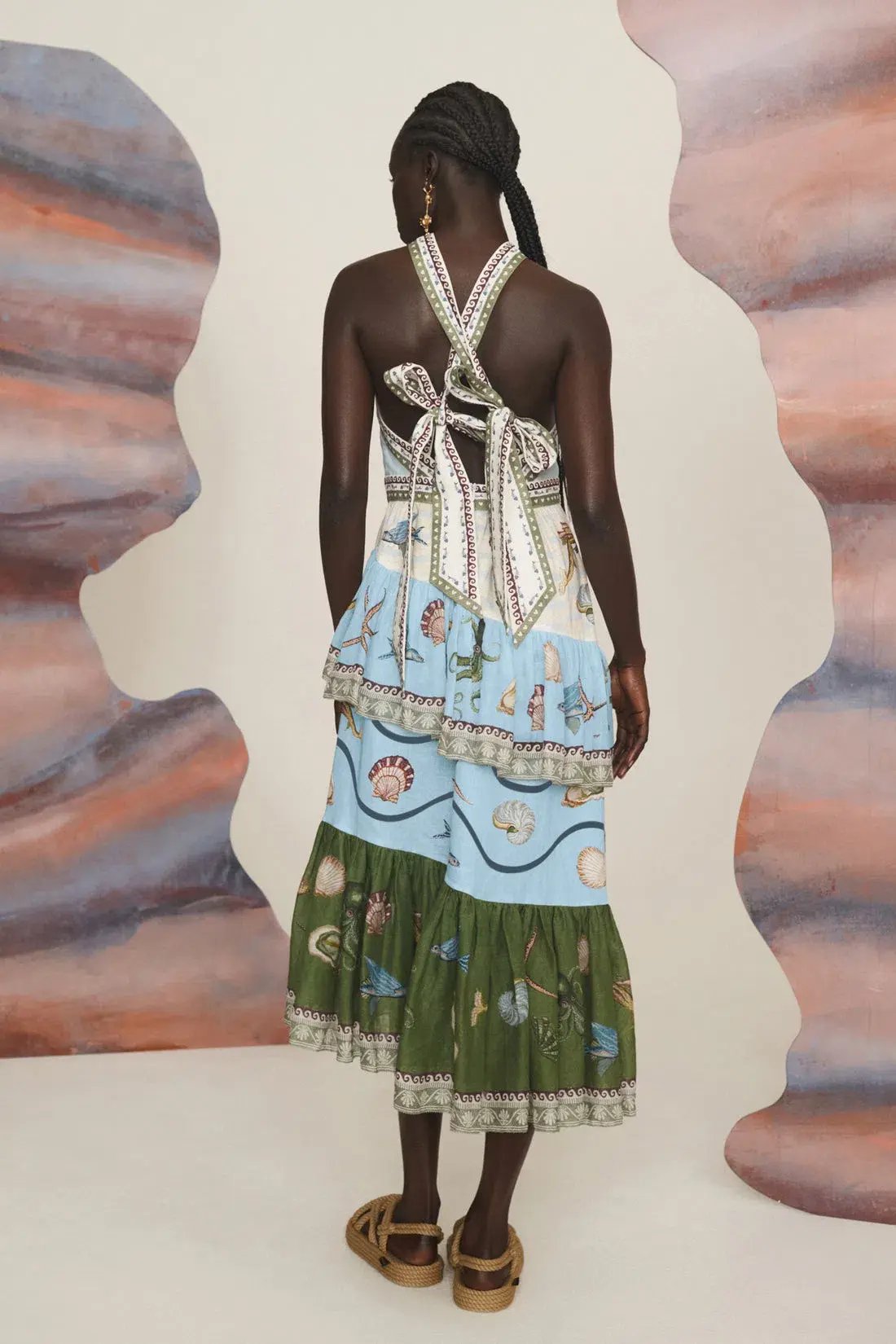 Alemais Bath House Midi Dress Size AU 14 photo 3