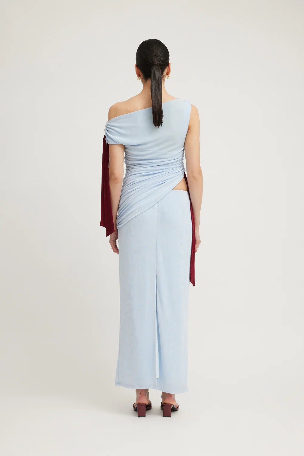 TOJHÀ KALILAH DRESS - SKY/MERLOT photo 7