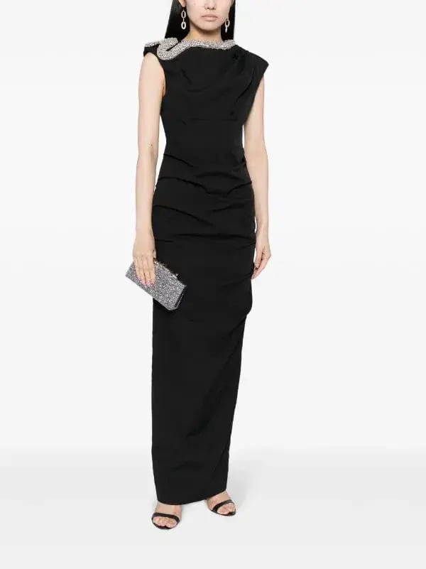 Rachel Gilbert Farley Gown Black Size 2 / AU 10 photo 4