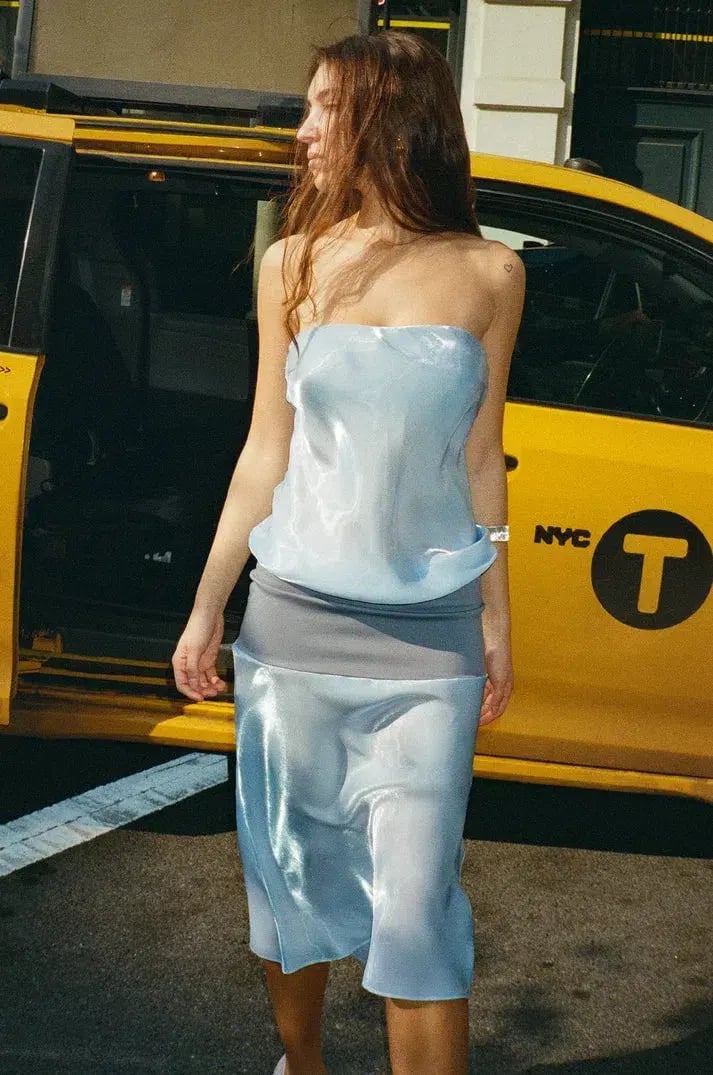 Mode Mischief Melt Panel Midi Dress Jellyfish Size 8 photo 3