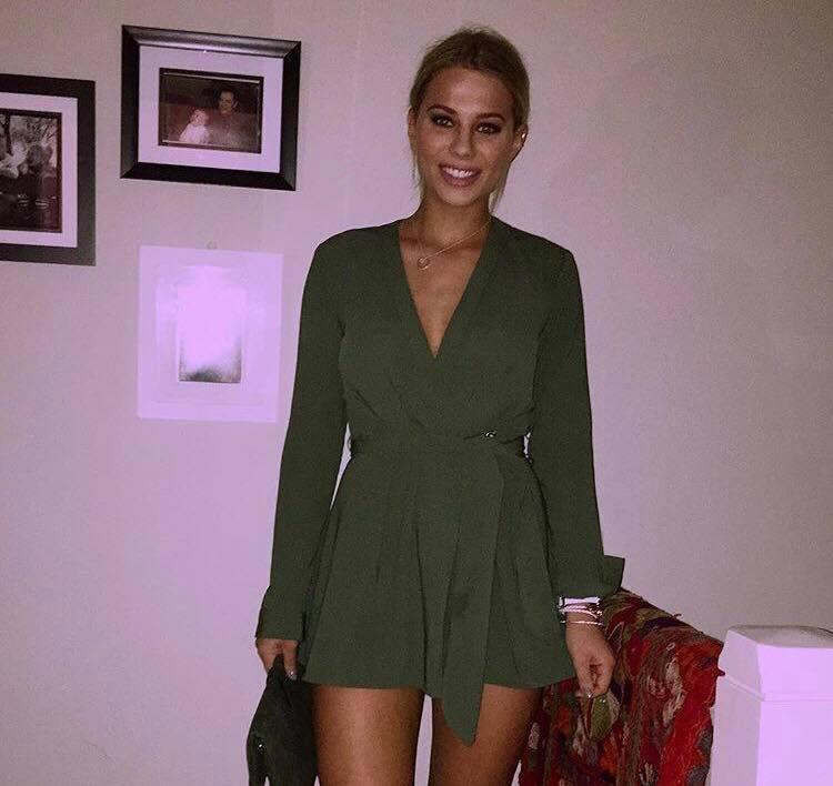 The Fifth Label Above & Beyond Playsuit Khaki Green Size AU 6 photo 4