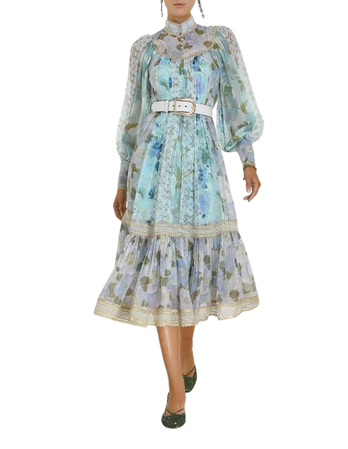 Zimmermann Rhythm Trimmed Billow Maxi Dress photo 4