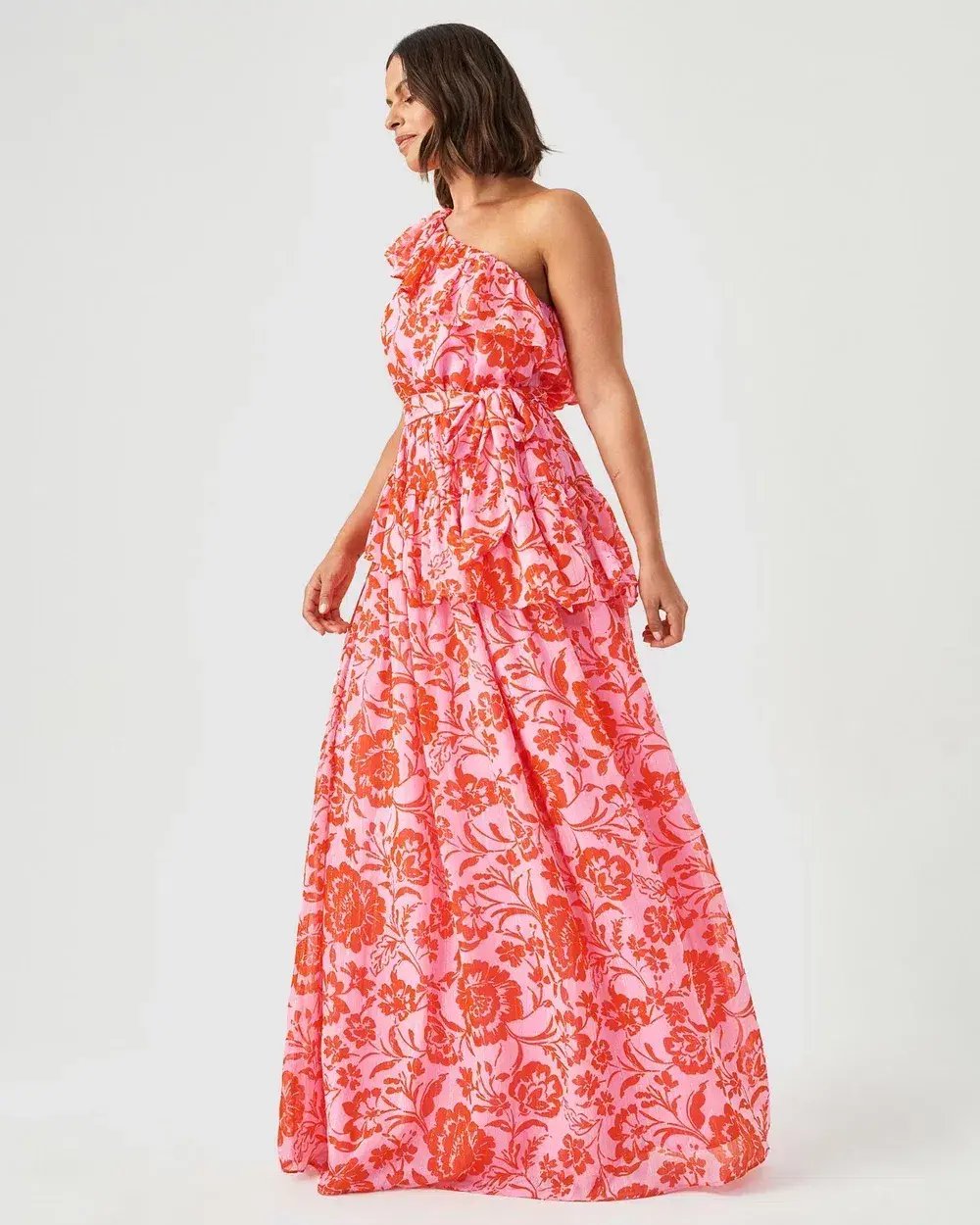 Tussah Odessa Maxi Dress Pink/Red Floral Size 12 photo 2