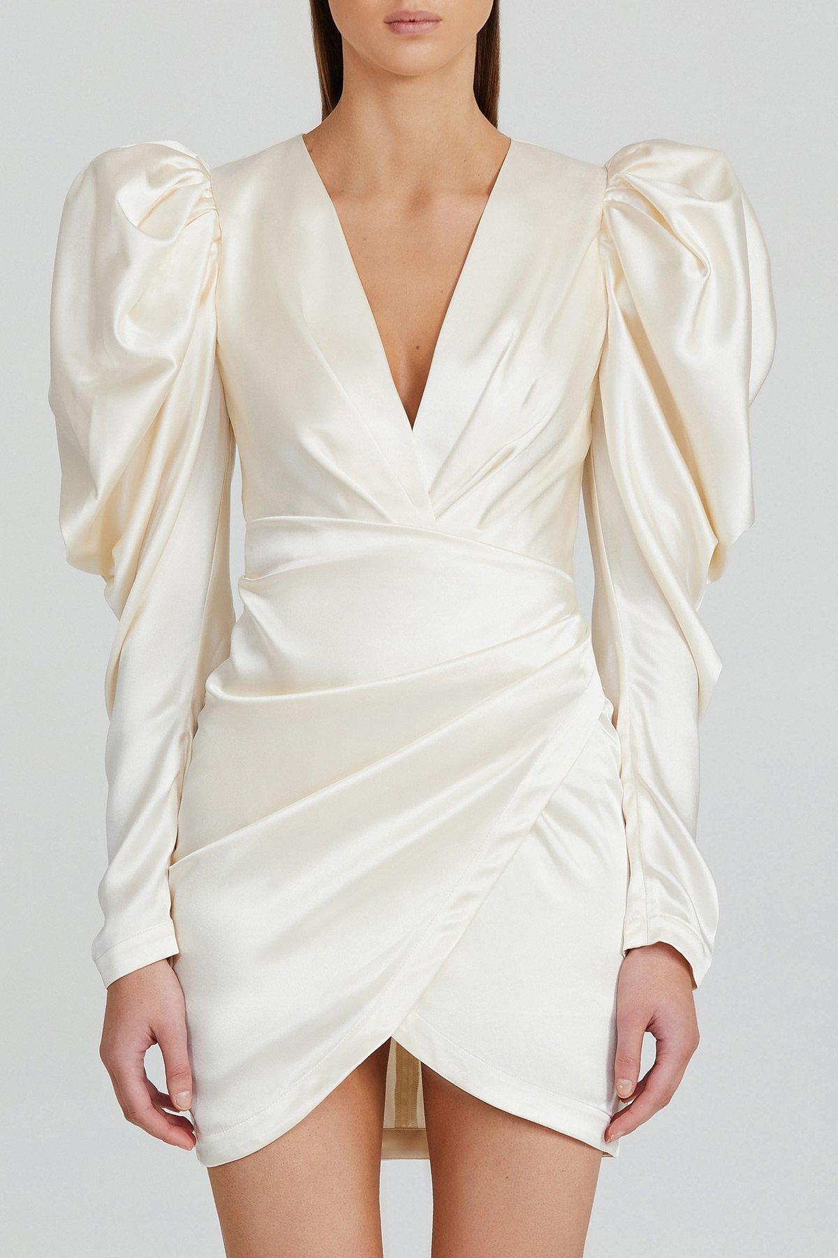 Alcer Irwin Dress Eggshell Size 6 photo 5