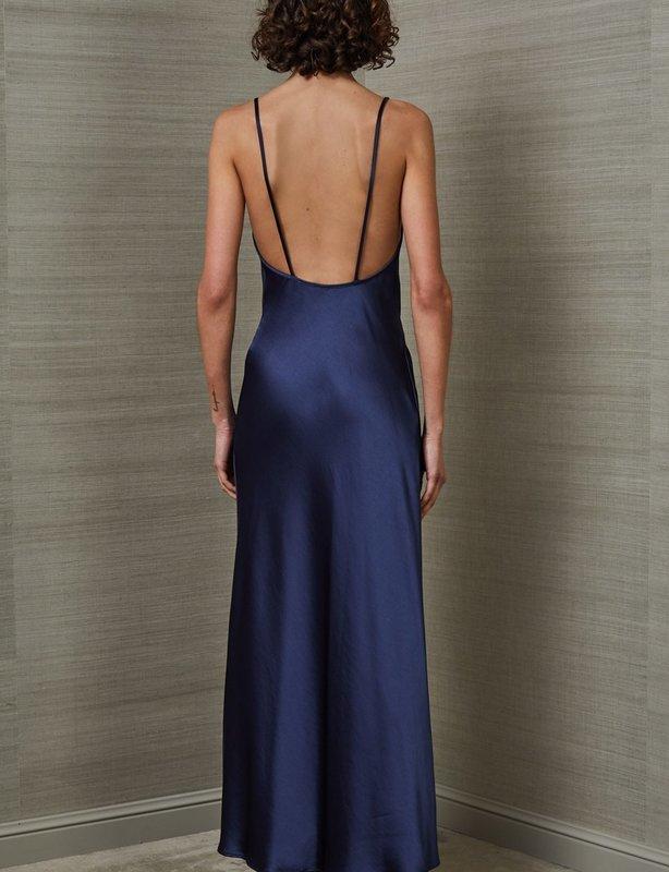 Bec & Bridge Mireille Midi Dress Navy Size 10 photo 2