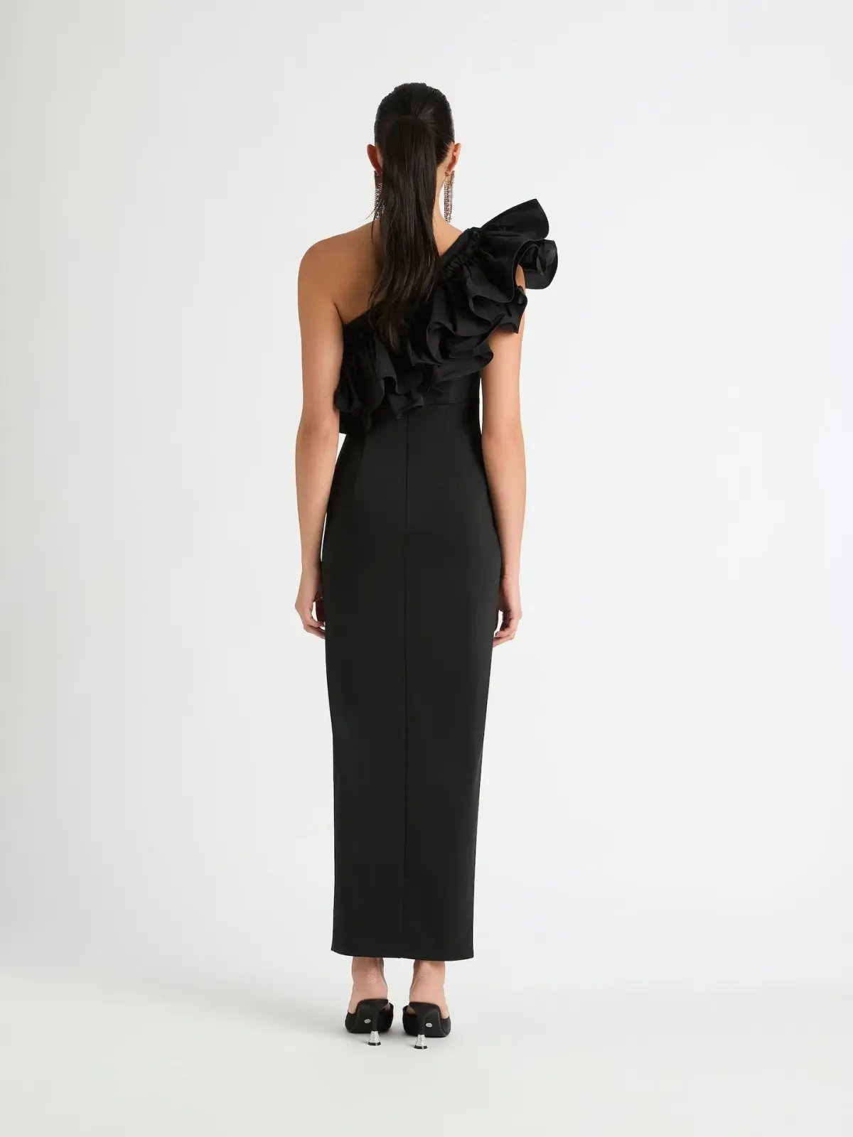Sheike Hollywood Maxi Dress Black Size 12 photo 3