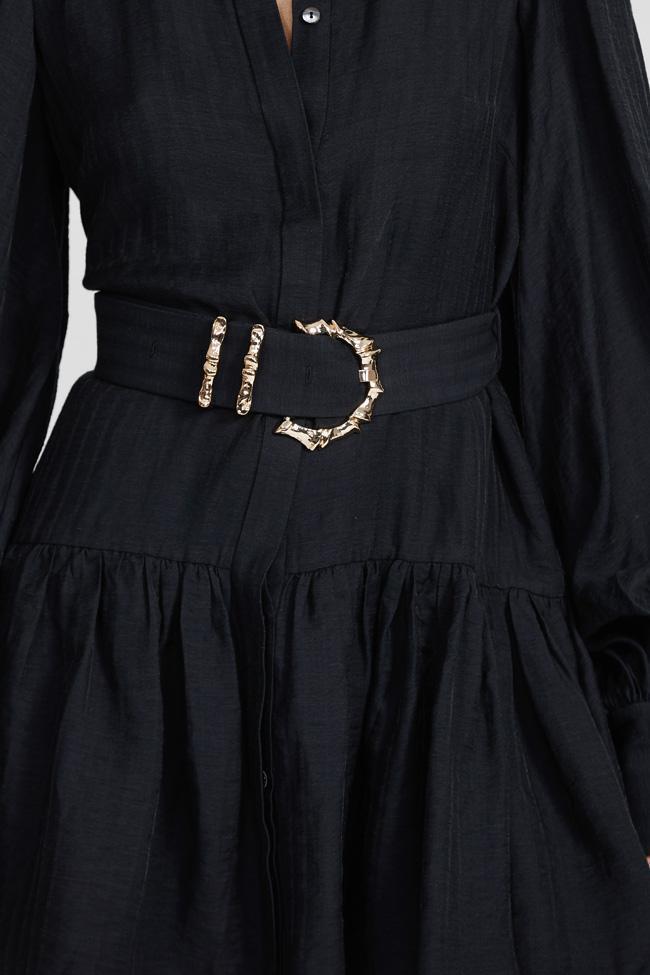 Acler Sherwood Mini Dress Black Size 6 photo 3