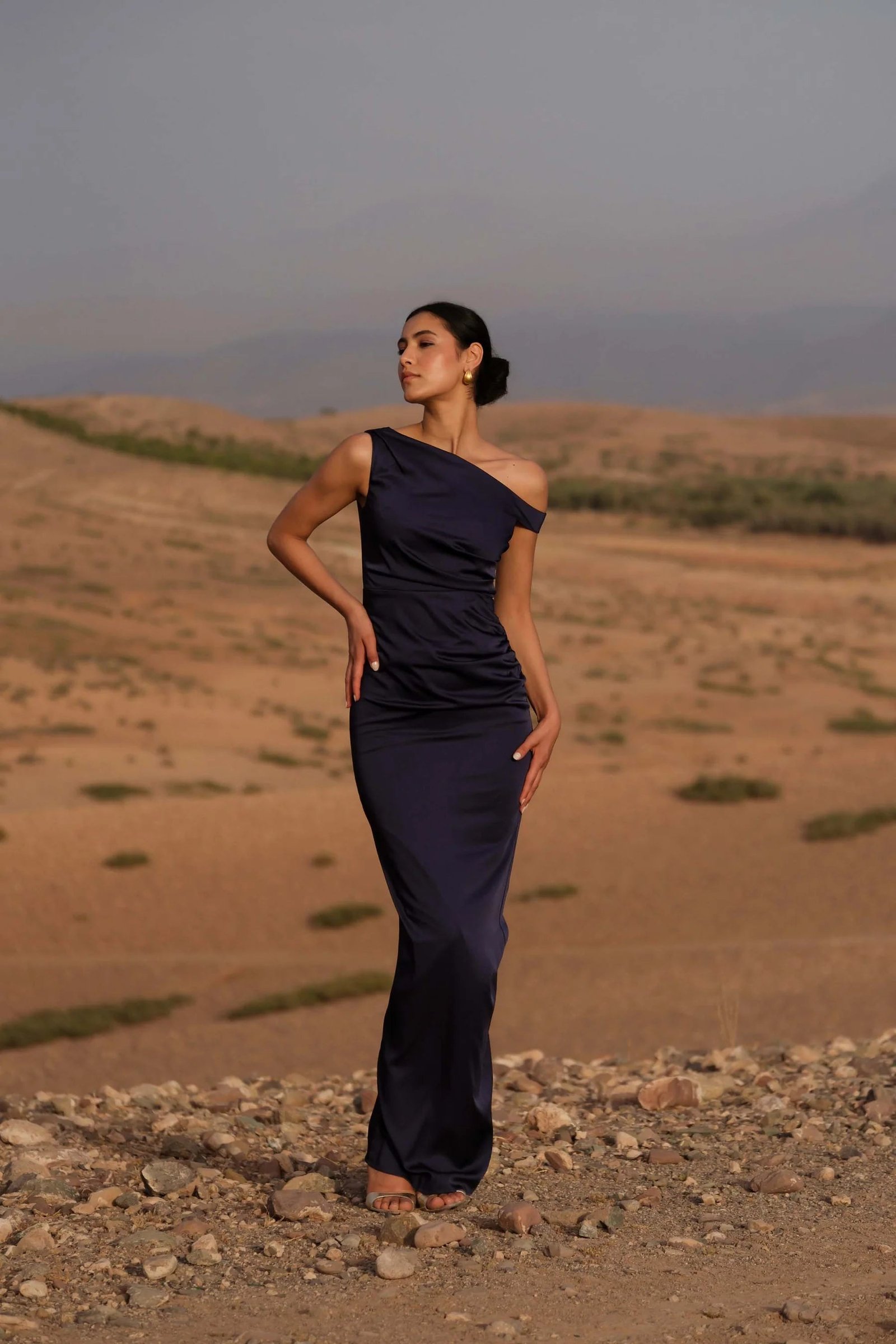 ELLE ZEITOUNE KAIRA DRESS - MIDNIGHT BLUE photo 5