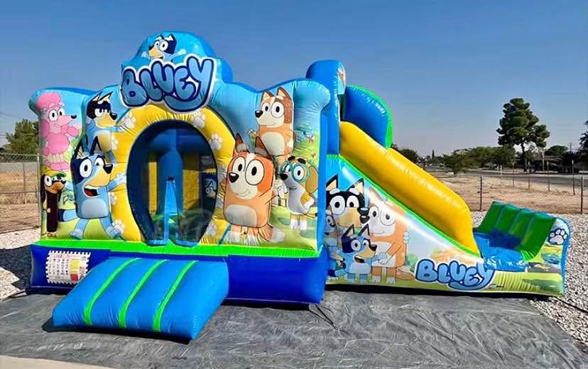 Bluey Jumping Castle For Hire w/ FREE Bubble Machine photo 3
