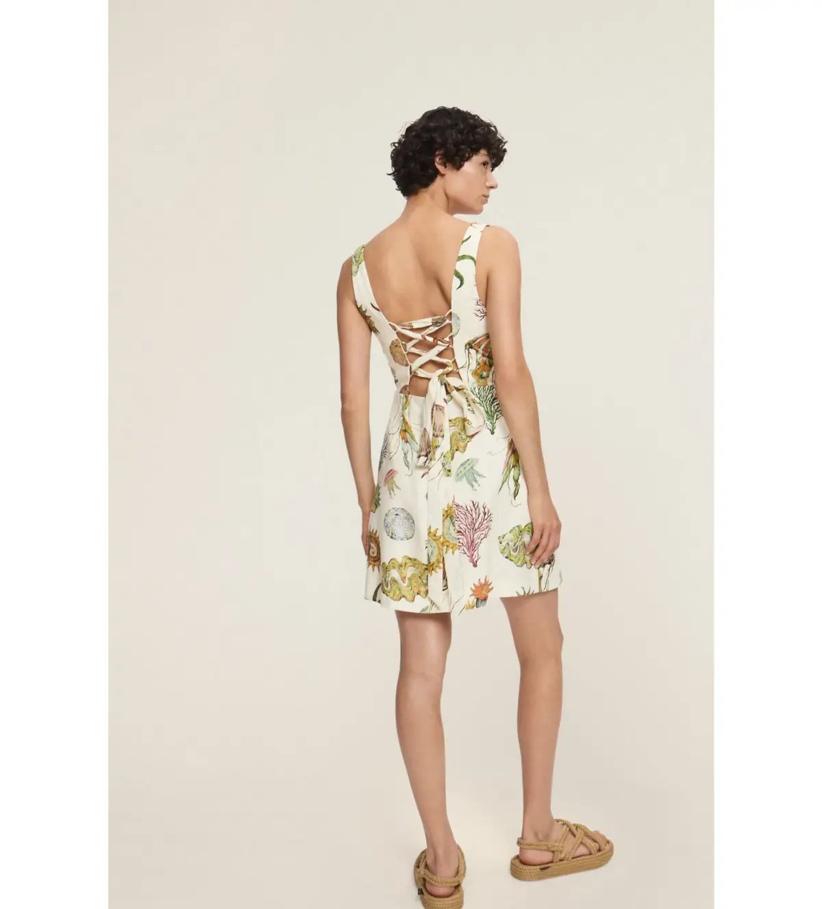 Alemais Sea Mini Dress Print Size 10 photo 2