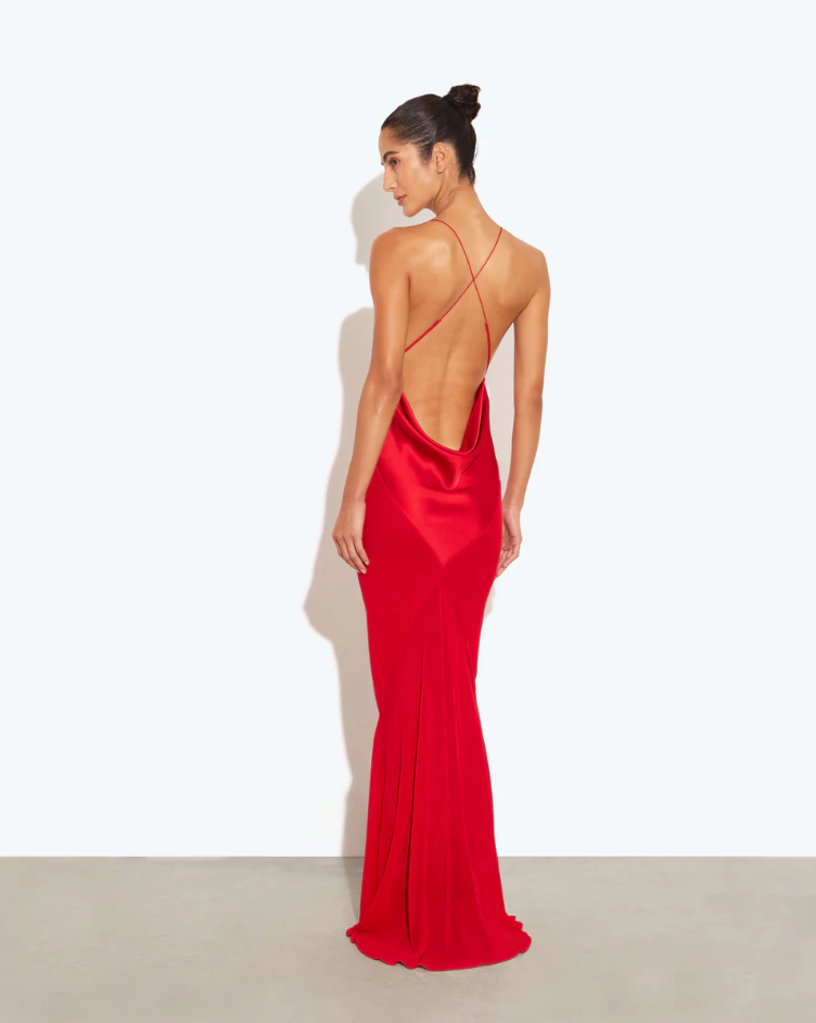 Rat & Boa Lotus Slip Dress Red photo 2
