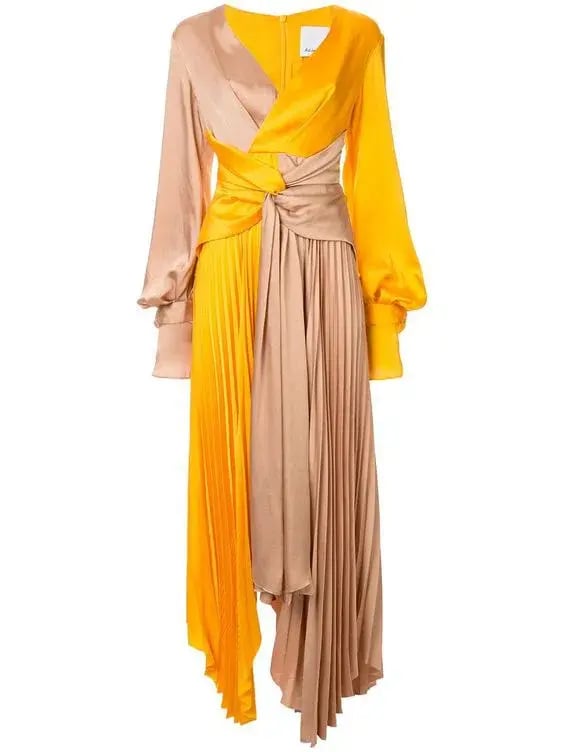 ACLER Empire Dress Pumpkin Orange/Brown Size 12 photo 2