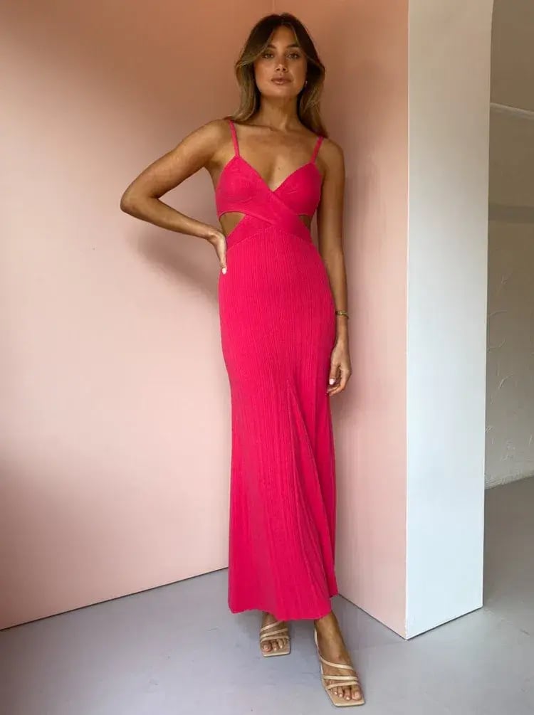 Anna Quan Sabrina Dress in Fucshia Pink Size 8 photo 2