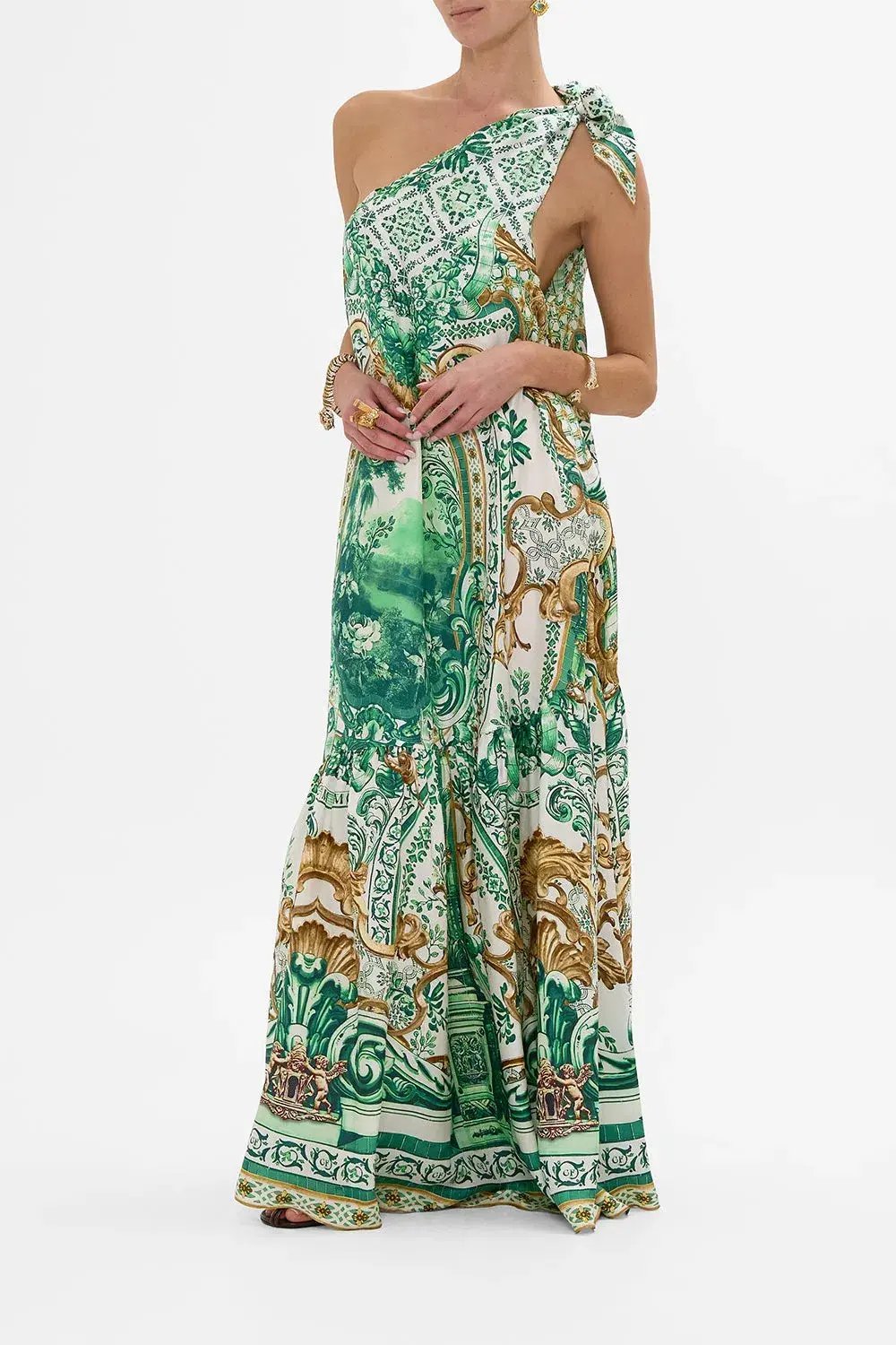 Camilla Tie One Shoulder Dress Corridor Of Calm Size AU 10 photo 3