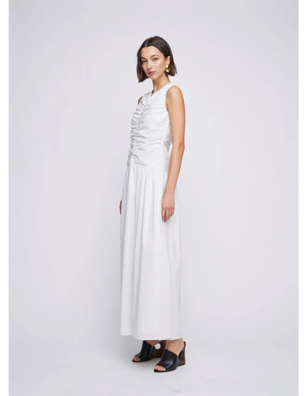 ANNA QUAN Arabella Maxi Dress Taupe Stripe 8 photo 6