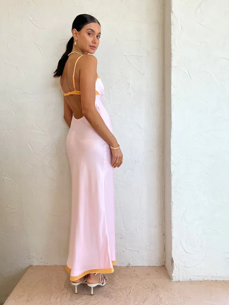 Bec & Bridge Joelle Maxi Dress Pink Size AU 8 photo 3