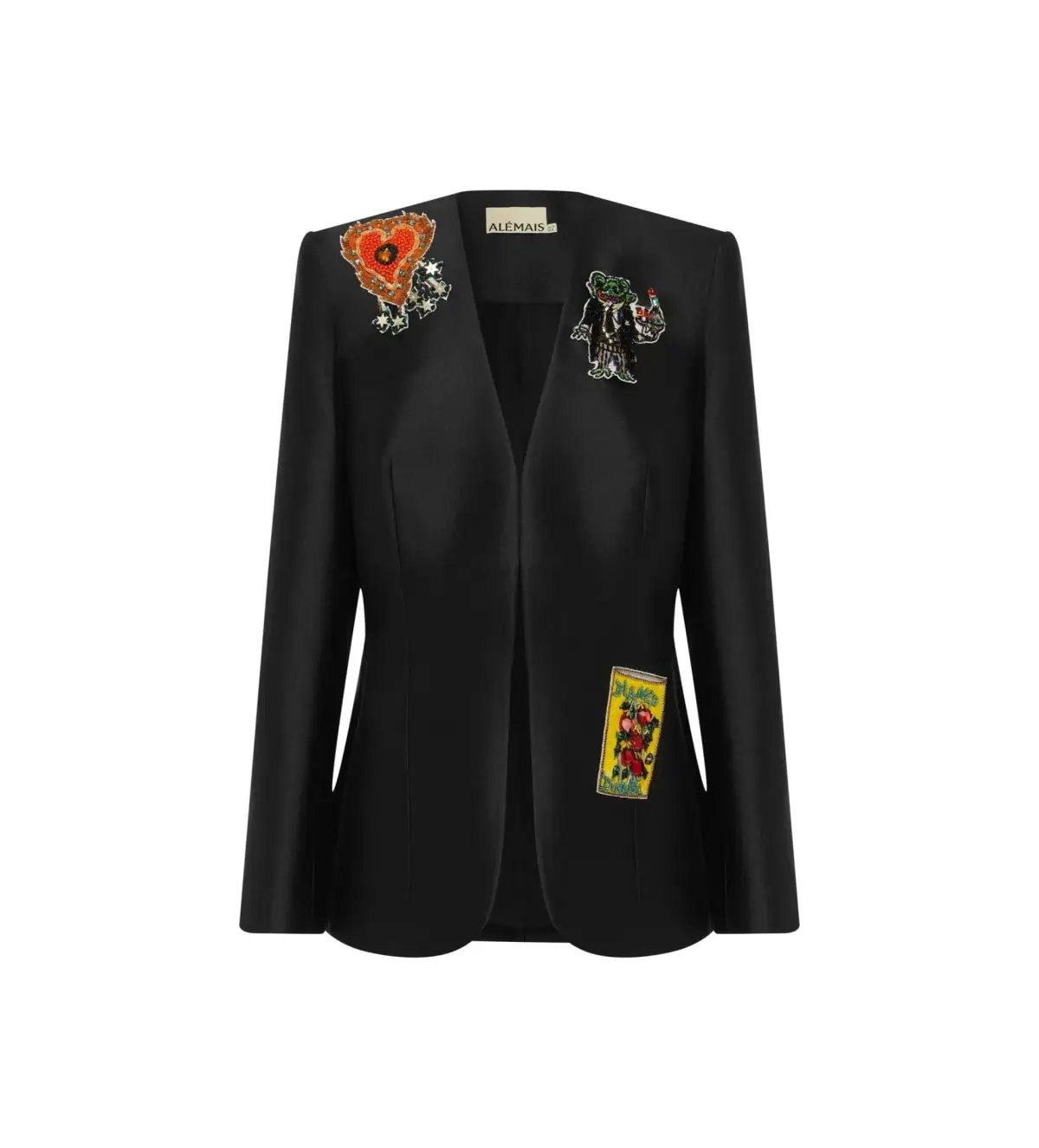 Alemais Ginger Embellished Blazer Black Size AU 4 photo 5