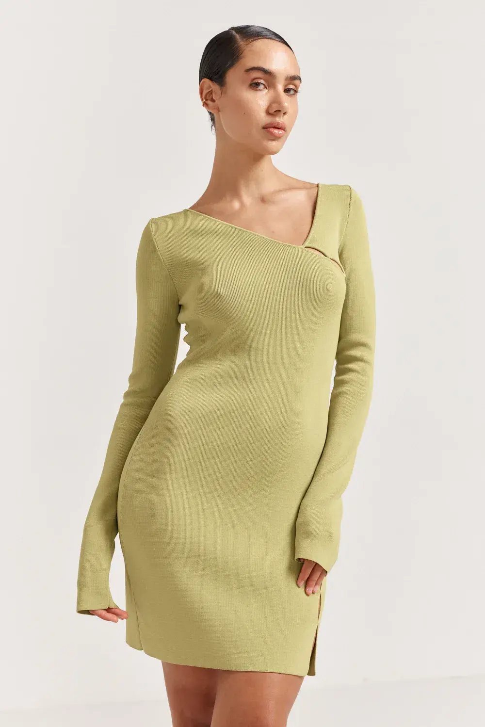 Henne Baronia Mini Dress Green Size 10 photo 2
