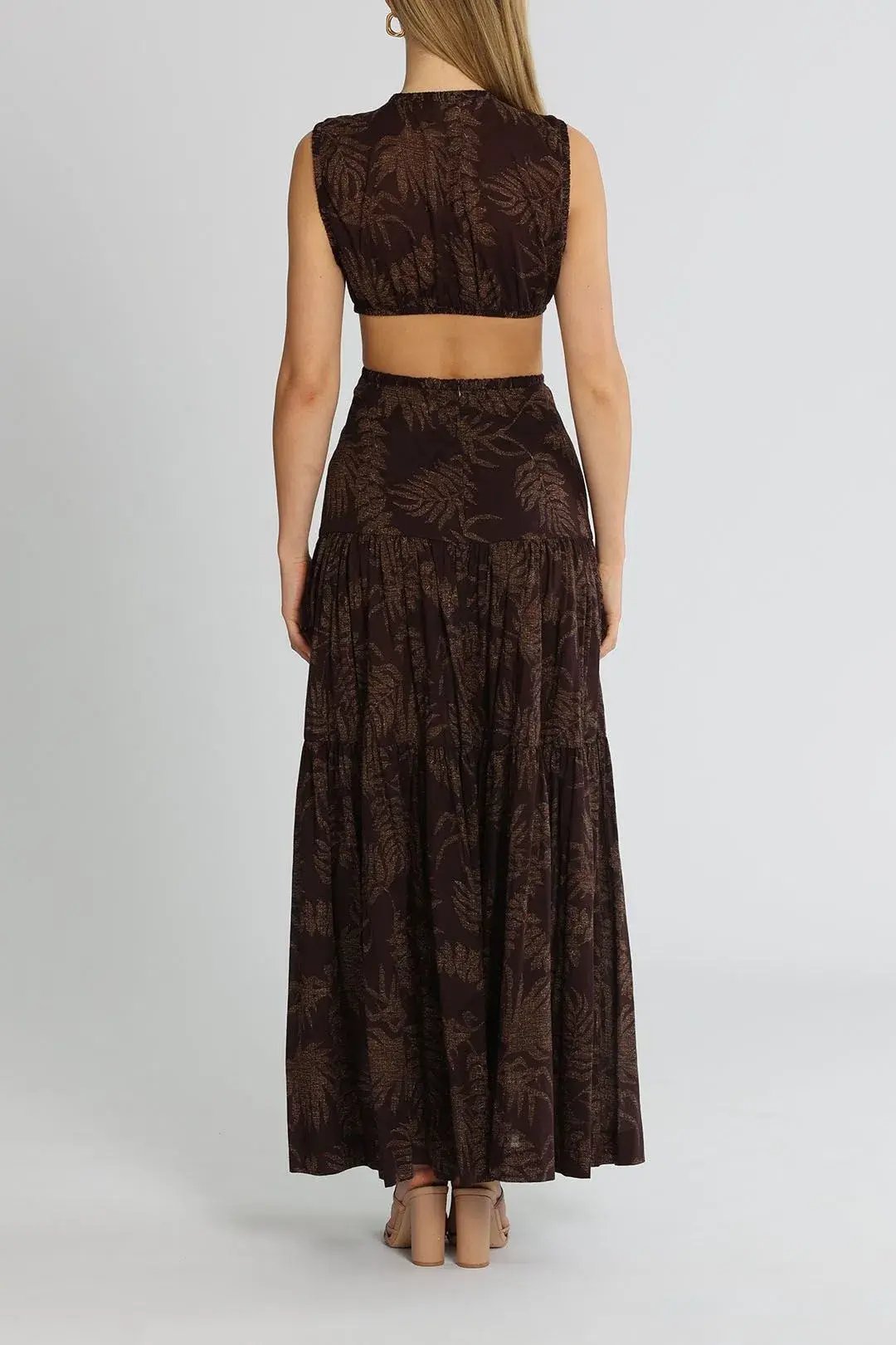 Bec & Bridge Desert Palm Maxi Dress Print Size 8 photo 2