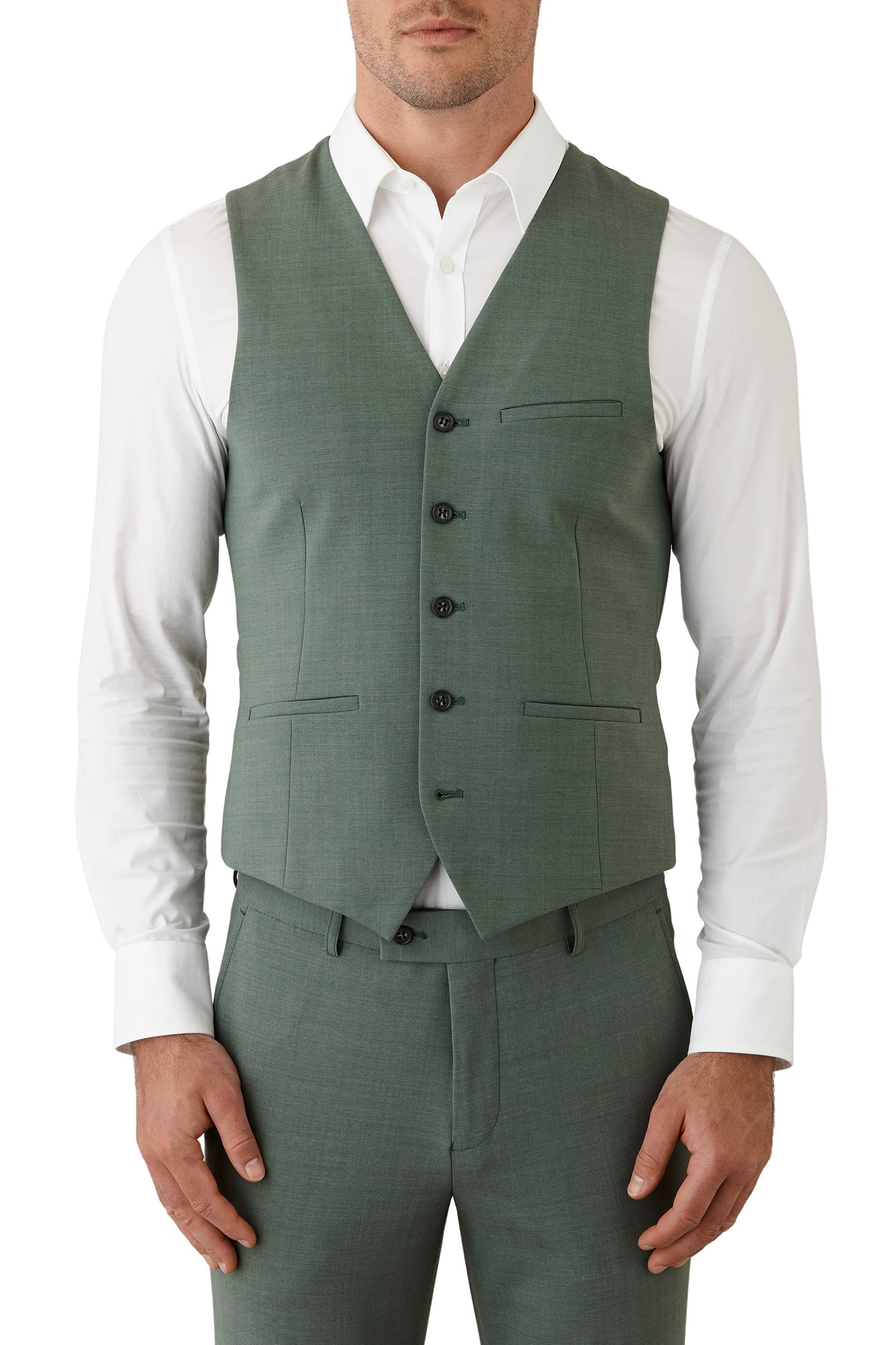 Uber Stone Green Marvin Waistcoat photo 4