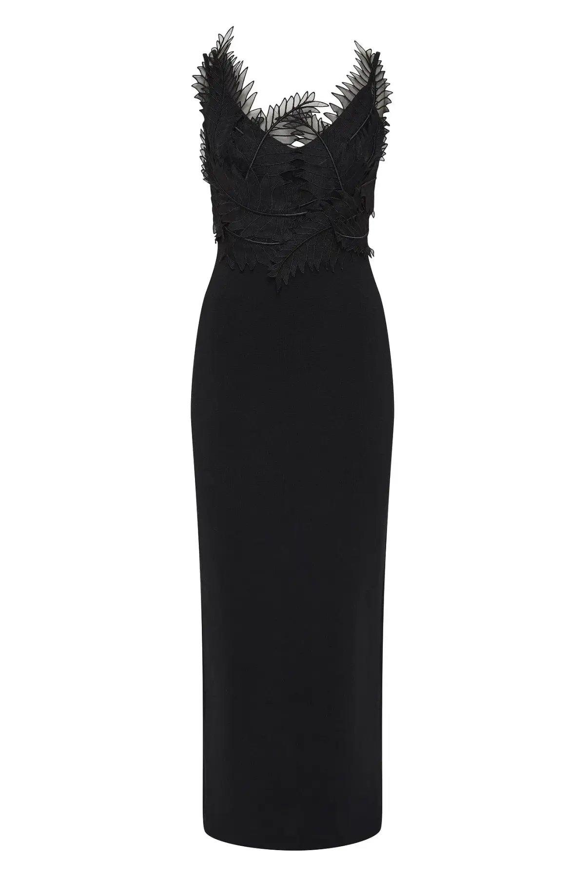 Aje Daisy Knit Maxi Dress Black Size 12 photo 4