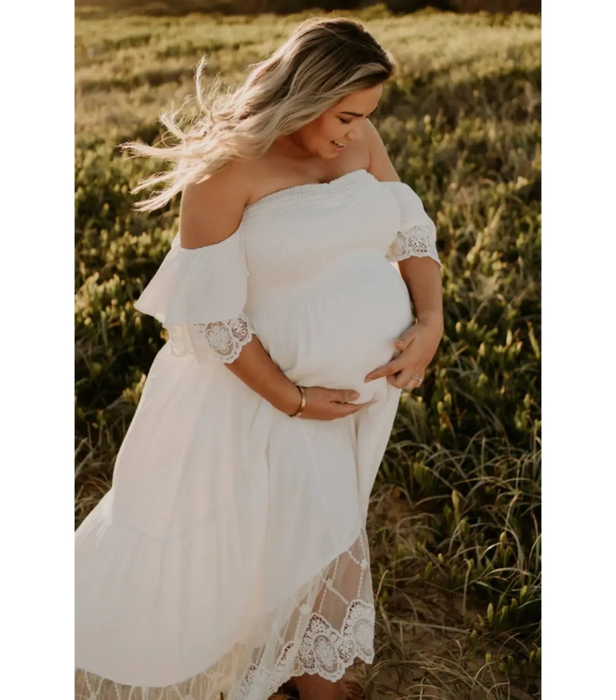 Natasha Gan Maxi Dress White Size AU 20 photo 17