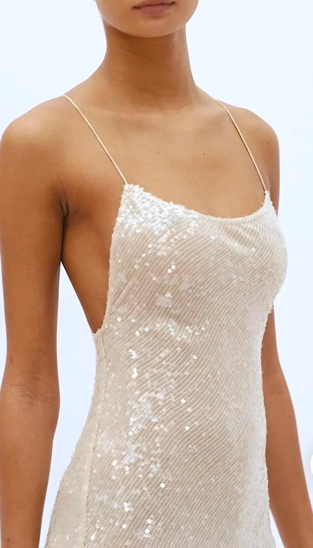 Rat & Boa Olympia Sequin Dress Ivory Size S / AU 8 photo 4