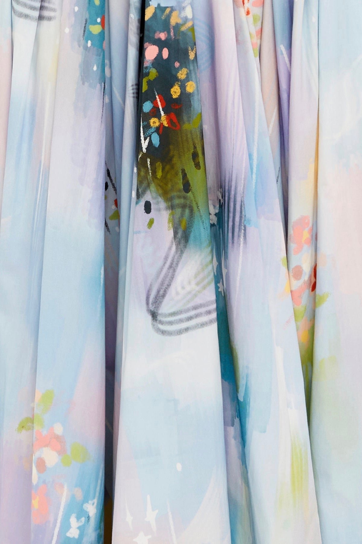 LEO LIN MATILDA PUFF SLEEVE MIDI DRESS - WILLOW PRINT photo 3