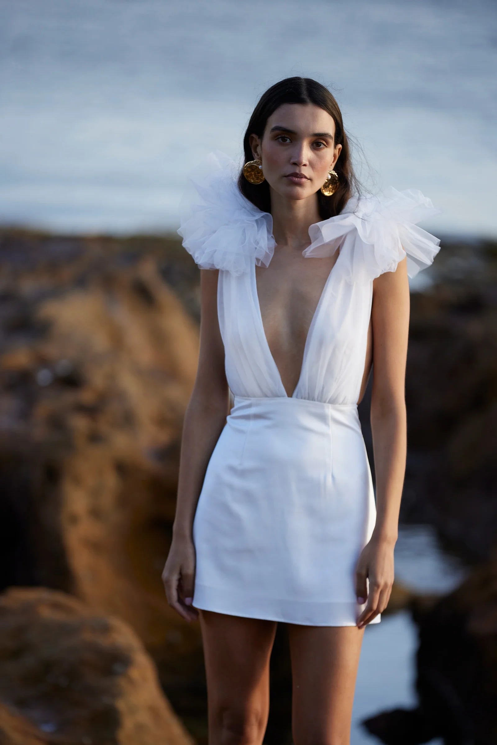 SONYA COMO MINI DRESS - WHITE photo 9