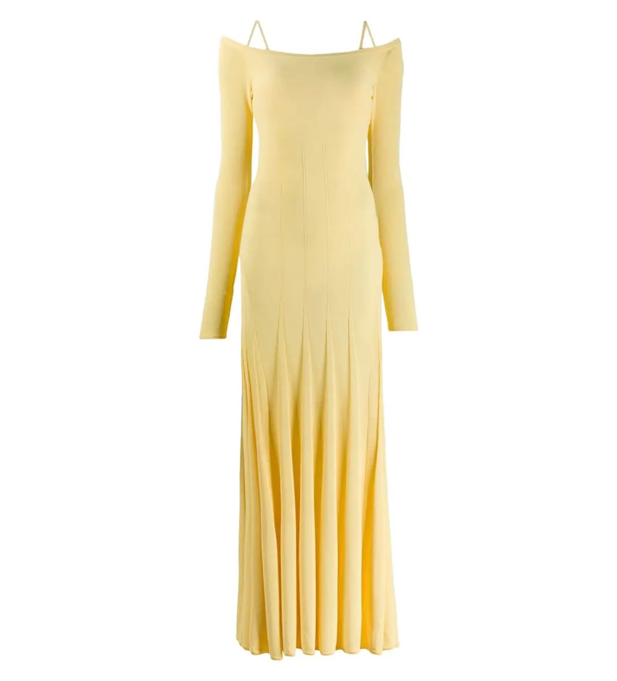 JacquemusLa Robe Maille Valensole Dress Yellow Size 8 photo 2