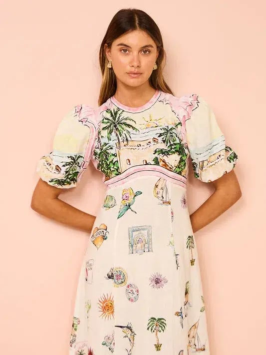 Alemais Sunset Midi Dress Multi Size 10 photo 4
