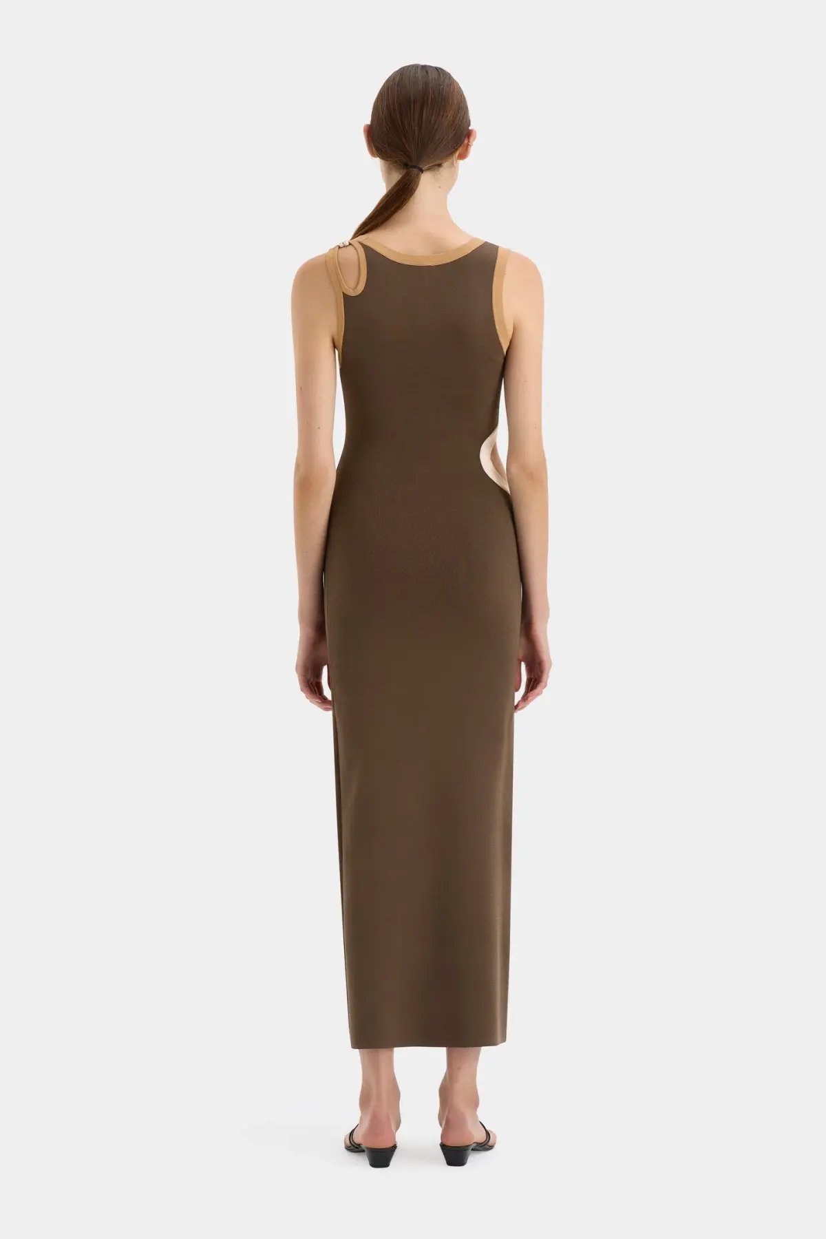 Sir The Label Salvador Cut Out Dress Biscotti Size 0/Au 6 photo 3