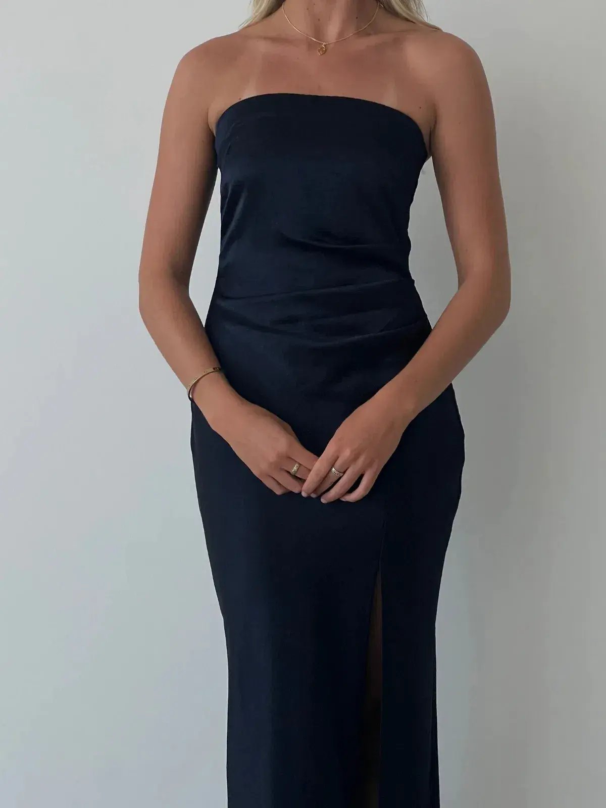 Bec & Bridge The Dreamer Strapless Dress Ink Size 8 photo 2