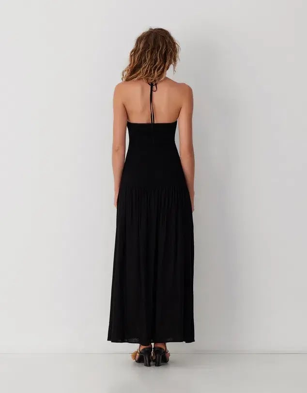 The Wolf Gang Siesta Maxi Dress Noir Size AU 8 photo 4