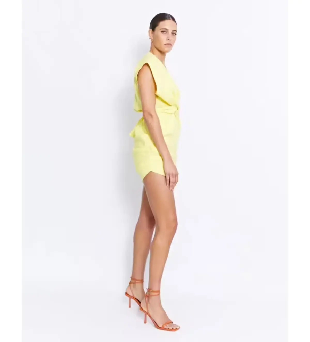 Pfeiffer Apollo Mini Dress in Lemon Size 10 photo 2