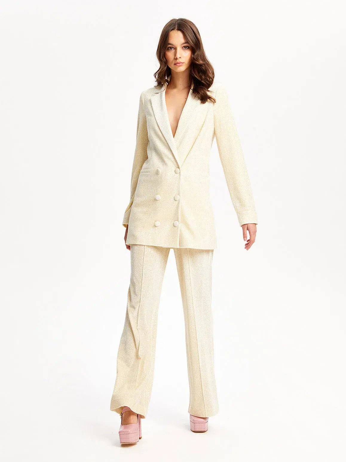 Alice McCall Citrus Midnight Magic Two-Piece Suit Cream Size 6 photo 2