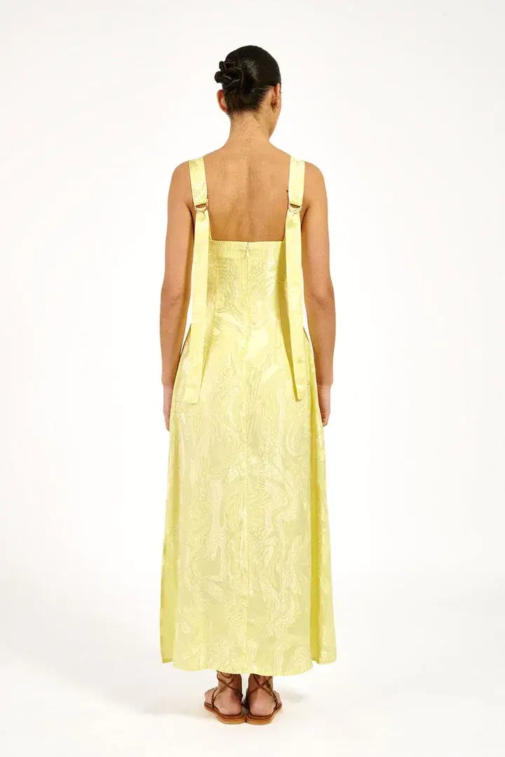 Roame Eiden Midi Dress in Limonchello Marma Size 3 / AU 12 photo 2