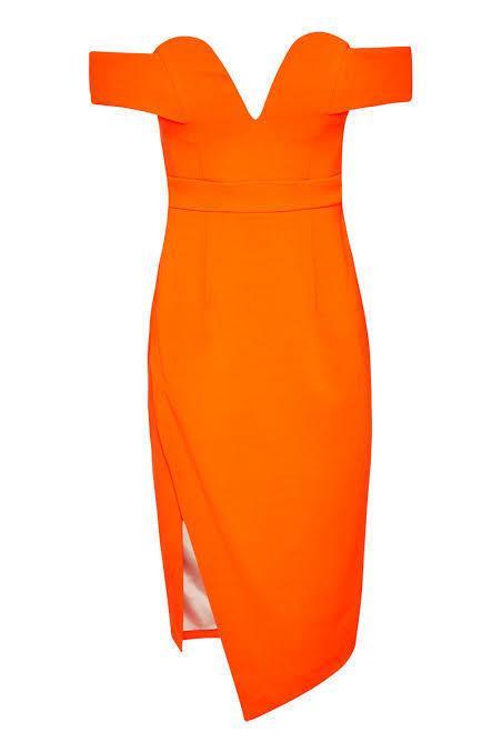 Sheike Diva Dress Orange Size 14 photo 2
