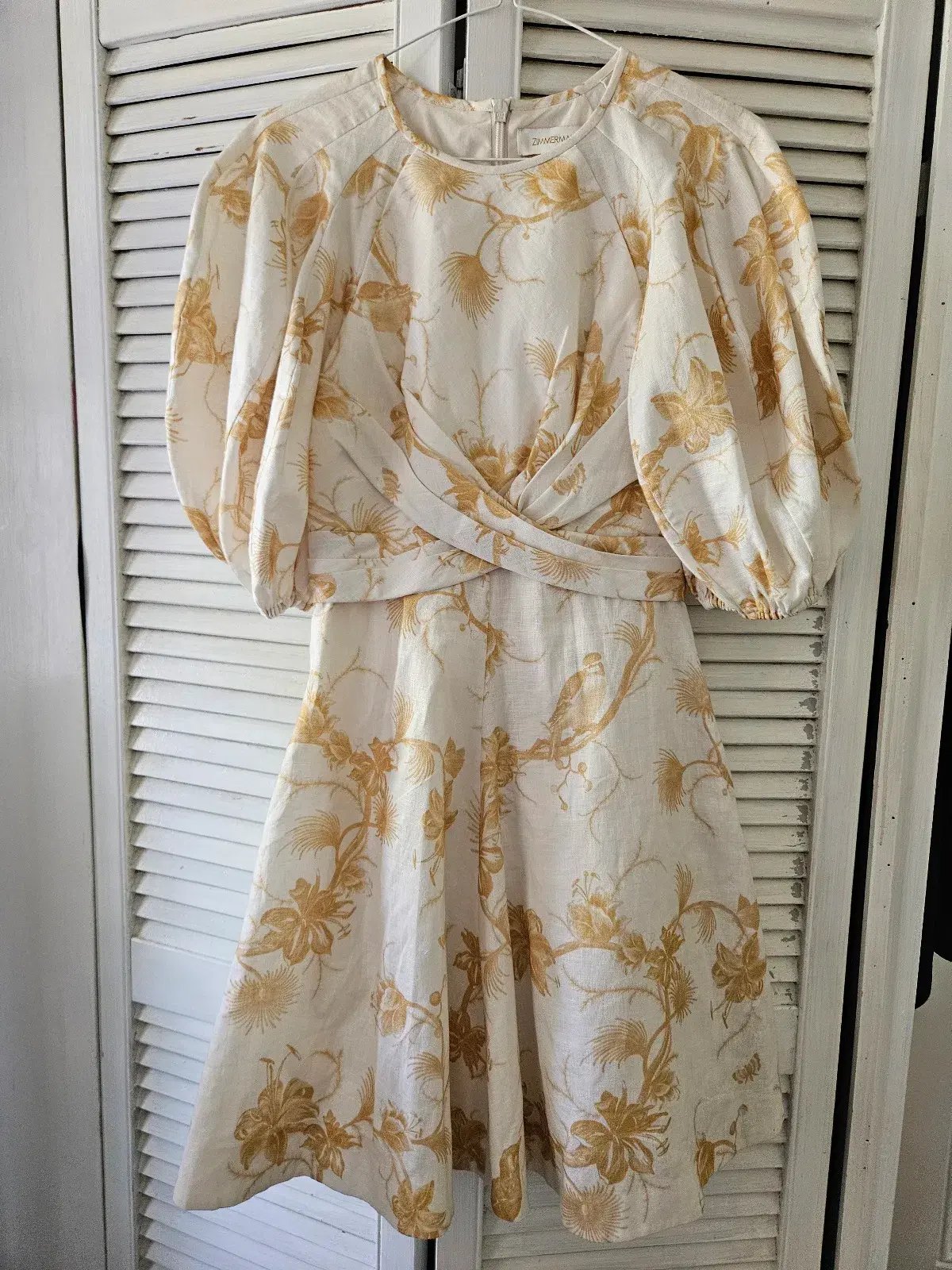 Zimmermann Wrap Mini Keira Beige Size AU 8 photo 7